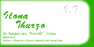 ilona thurzo business card